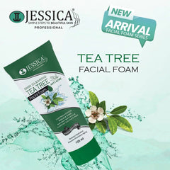Jessica Tea Tree Anti Acne Facial Foam Face Wash 125m