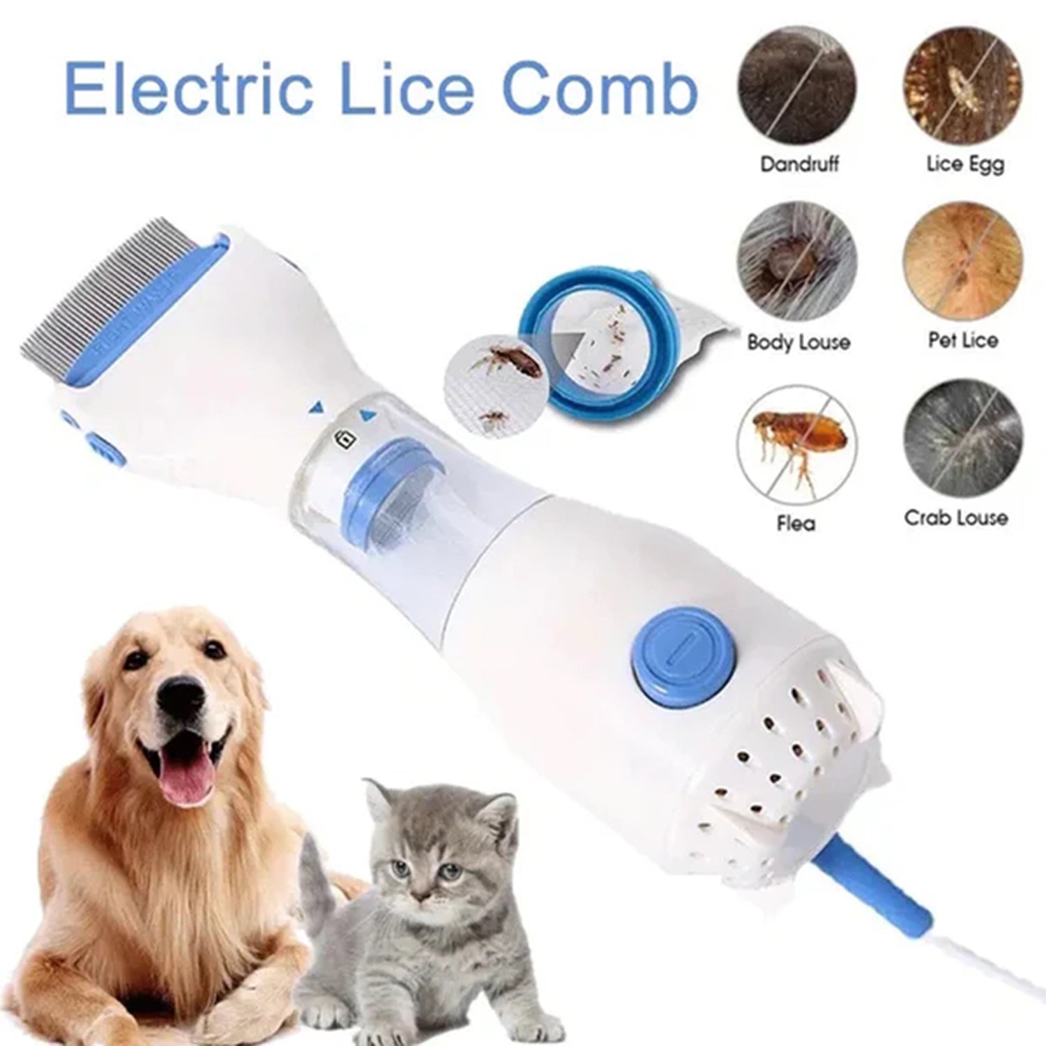V Comb Head Lice Machine with 4 Filter - FlyingCart.pk