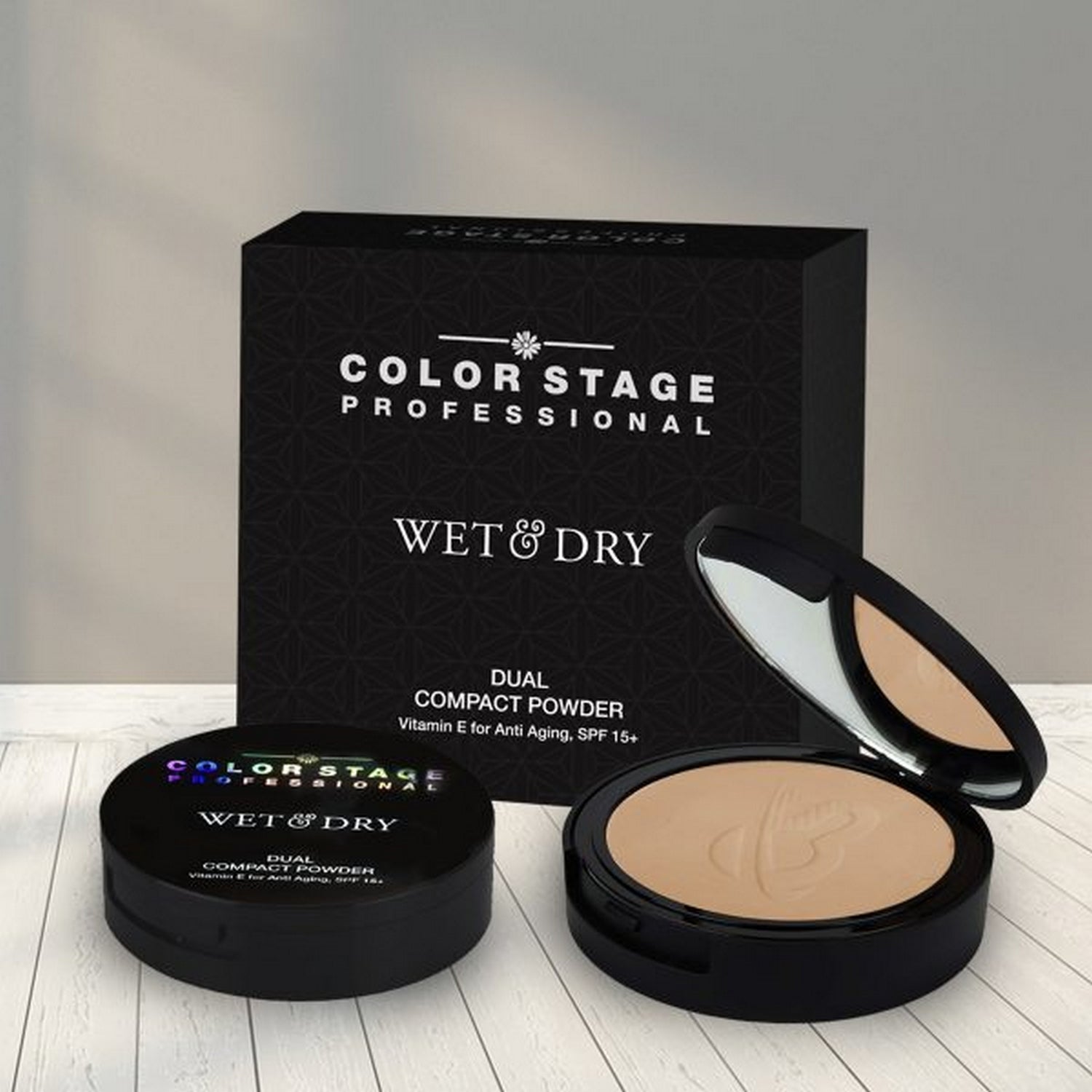 Color Stage Professional Wet And Dry Dual Compact Powder - FlyingCart.pk