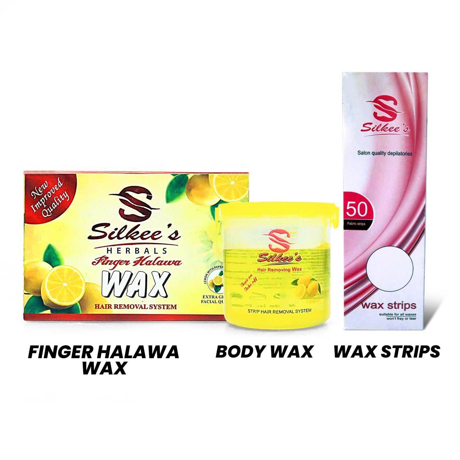 Herbal Finger Halawa & lemon  Body Wax (175GM) With Wax Strips