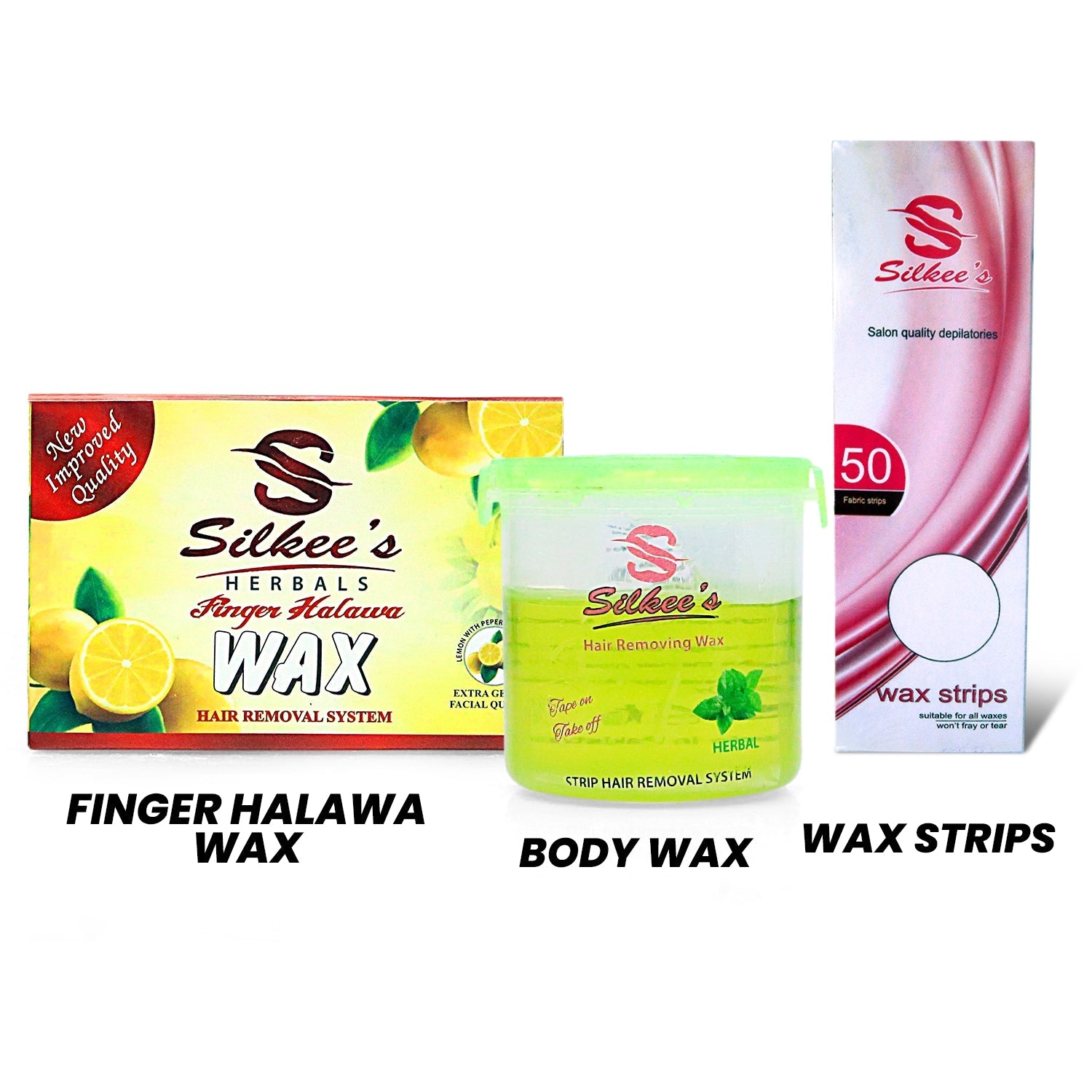 Herbal Finger Halawa & Herbal Body Wax (175Gm) With Wax Strips