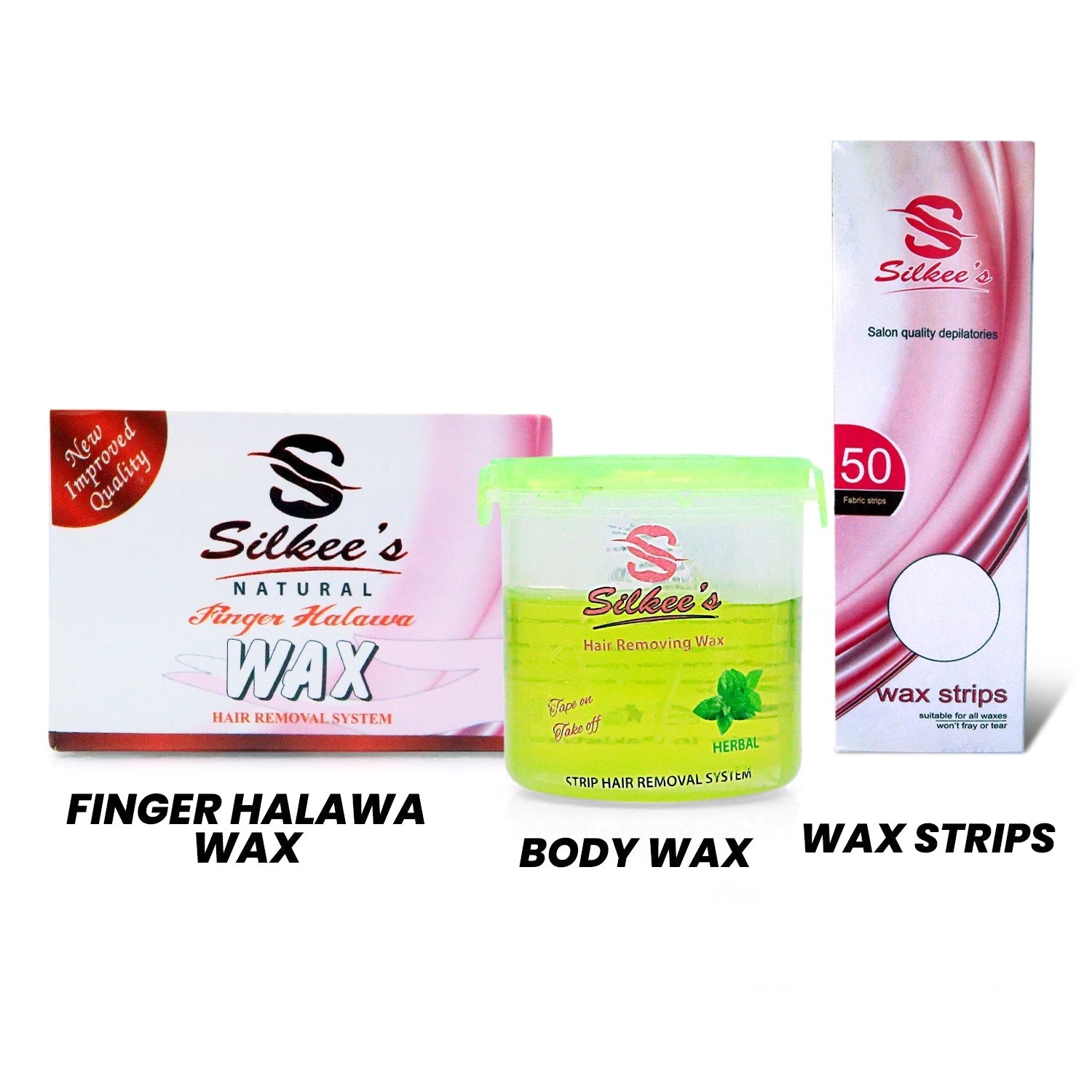 Natural Finger Halawa & Herbal Body Wax (175GM) With Wax Strips