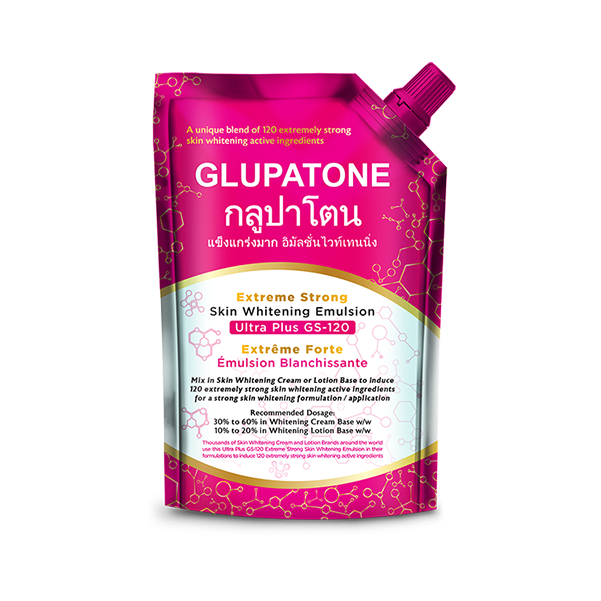 GLUPATONE Extreme Strong Whitening Emulsion Ultra Plus GS-120 For Face & Body 500ml
