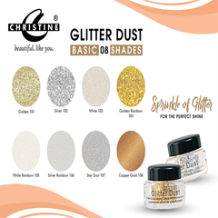 Christine Glitter Dust – Shade 106 Silver Rainbow