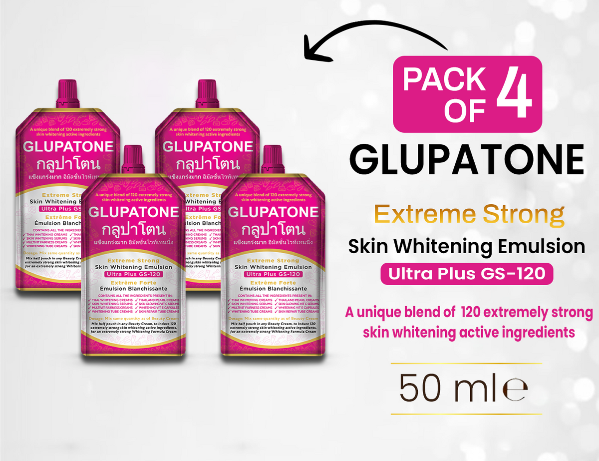 GLUPATONE Extreme Strong Whitening Emulsion 50 ml pack of 4