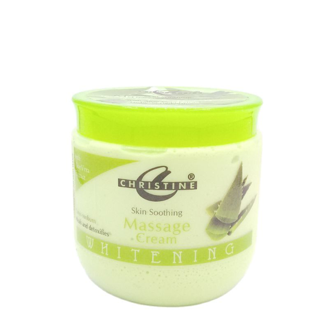 Christine Whitening Massage Cream Jar (Aloe Vera Extracts)